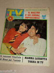 Tv Sorrisi Canzoni 1967 24 Walter Chiari Alida Chelli Milla Sannoner Little Tony Ebay