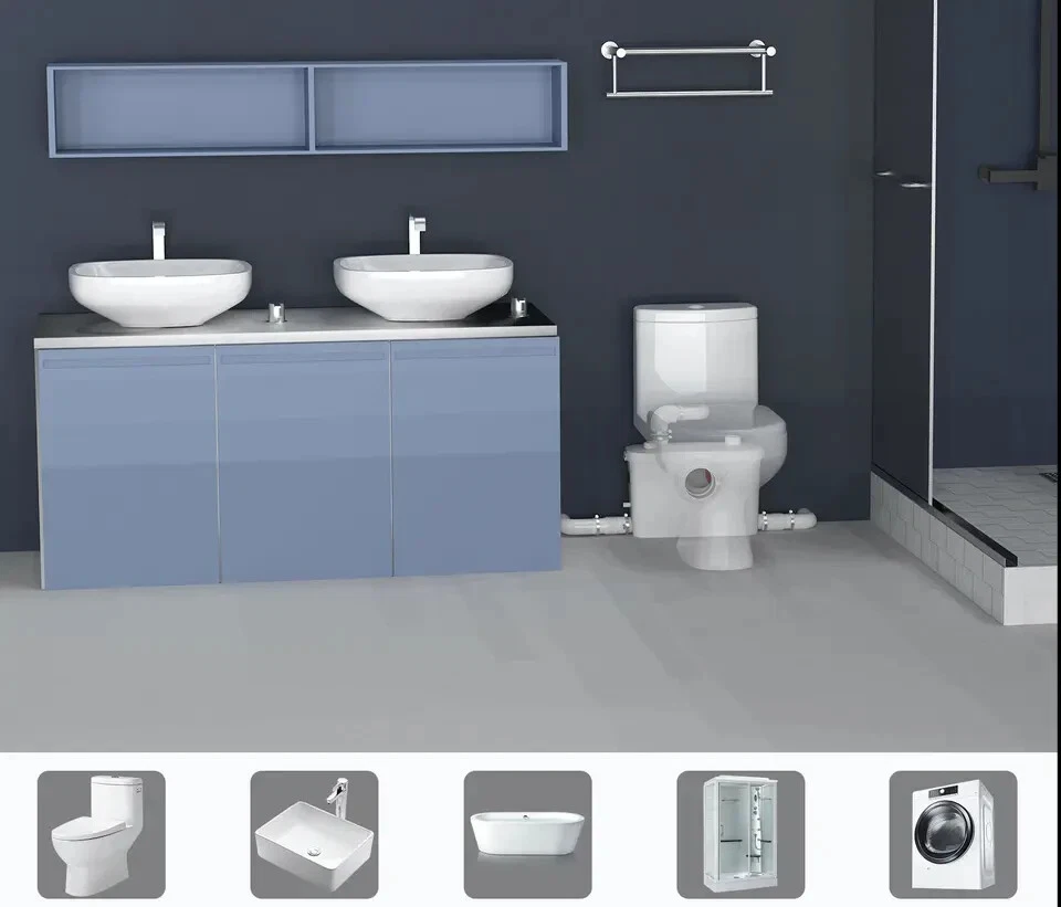 SANITRIT TRITURATORE MACERATORE WC SANITARIO LAVANDINO DOCCIA VASCA CON LAME - Bild 4 von 4