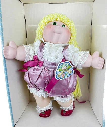 Vintage Cabbage Patch Kids Porcelain Doll Georgia Dee #4889 Applause w/ Box