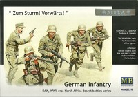 Master Box 3593 Zum Sturm - German Infantry Dak Wwii Era North Africa - 1:35