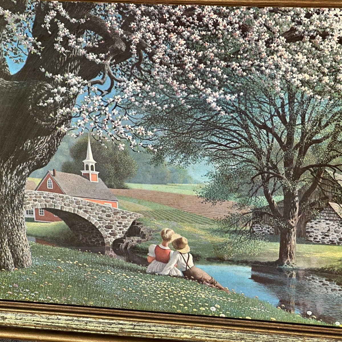 Paul Detlefsen絵画 Paul Detlefsen Spring Four Seasons Vintage Framed Print Mid