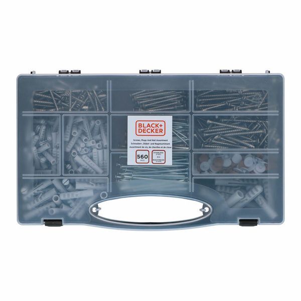 Black & decker set di viti, tasselli e chiodi  560.. 8711252238210