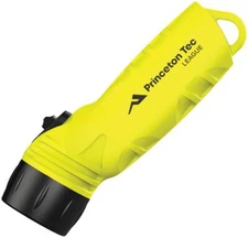 Princeton Tec Yellow League Diving Flashlight Maxbright LED Ergonomics Easy