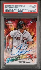 2023 Topps Chrome Logofractor Triston Casas Red Sox Future Stars Auto /99 PSA 9
