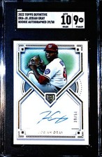 2023 TOPPS DEFINITIVE JOSIAH GRAY ROOKIE AUTOGRAPH /50 SGC 9 AUTO 10   FREE SHIP