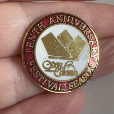 Vintage Opera Colorado 10th Anniversary Festival Season Lapel Pin Tie Tack RARE