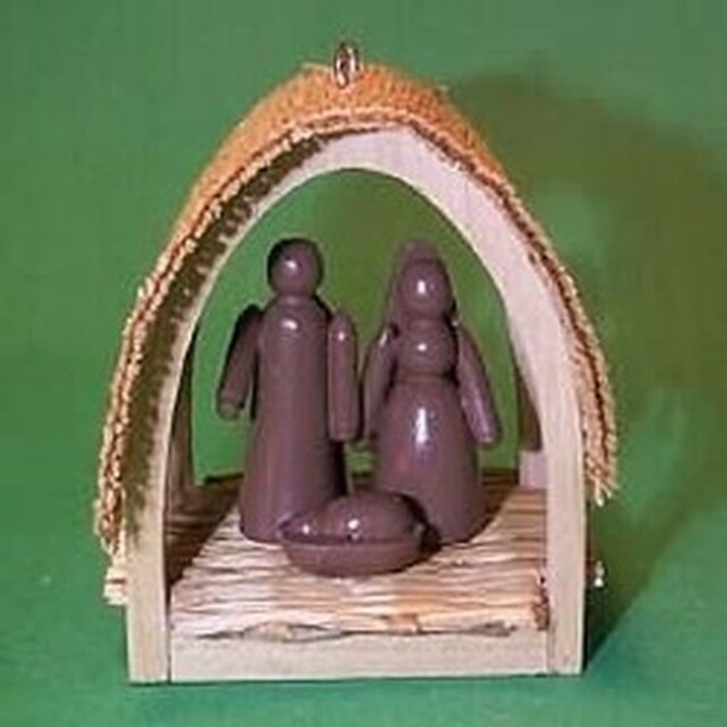'Miniature Creche' 'Collector's Series' NEW Hallmark 1985 Ornament