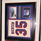 Mike Richter New York Rangers #35 Signed Jersey Framed Display NHL