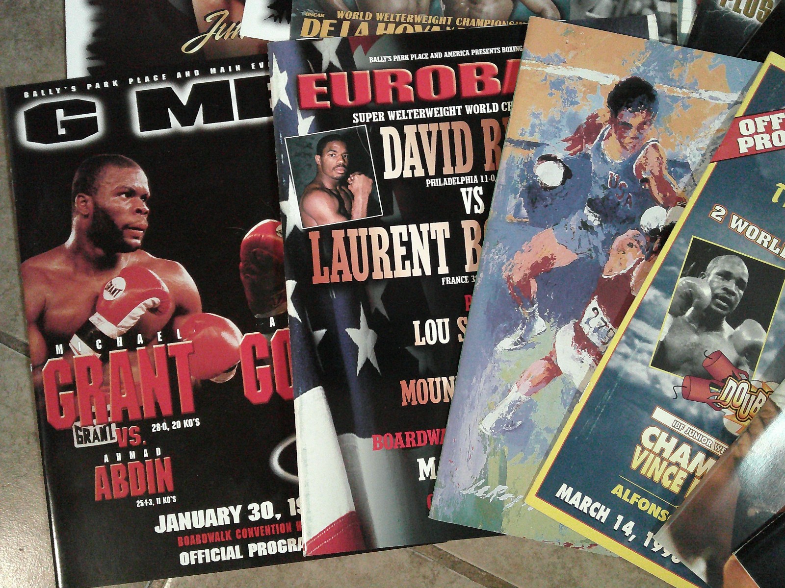 Boxing Memorabilia Lot of 14 Items - Programs / Poster / Photo ...