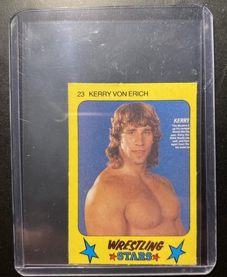 1986 Monty Gum Super Wrestling Stars #23 Kerry Von Erich 