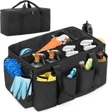 Detailing Bag with Polisher Carry Bag, Large Detail Car Care Box for Auto Detail