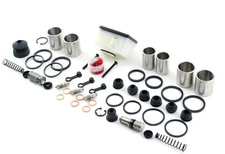 Brake Caliper Seal+Master Cylinder Kit for 1983 Honda GL1100 GOLDWING Front Rear