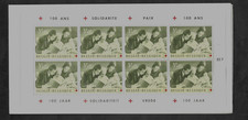 BELGIUM 1963 RED CROSS BOOKLET SB35 WITH SHEET HINGED ON SELVEDGE ONLY.