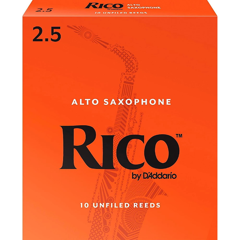 Rico Alto Saxophone Reeds Box of 10 Strength 25 4990₽