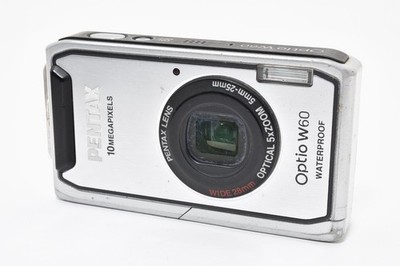 Pentax Optio W60 Waterproof 10MP Digital Camera 5X Wide Angle