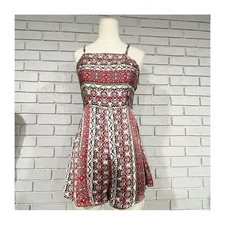 Shein Chic Red and White Floral Romper