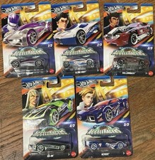 Hot Wheels Silver series 2025 Acceleracers Set of 5 Complete