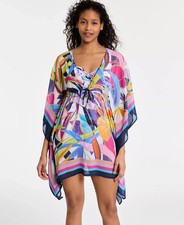 Bleu by Rod Beattie Multicolor Caftan Swimsuit Cover Up M pap2026a