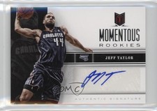 2012-13 Panini Momentum Momentous Rookies Auto Jeff Taylor #57 Auto ne1