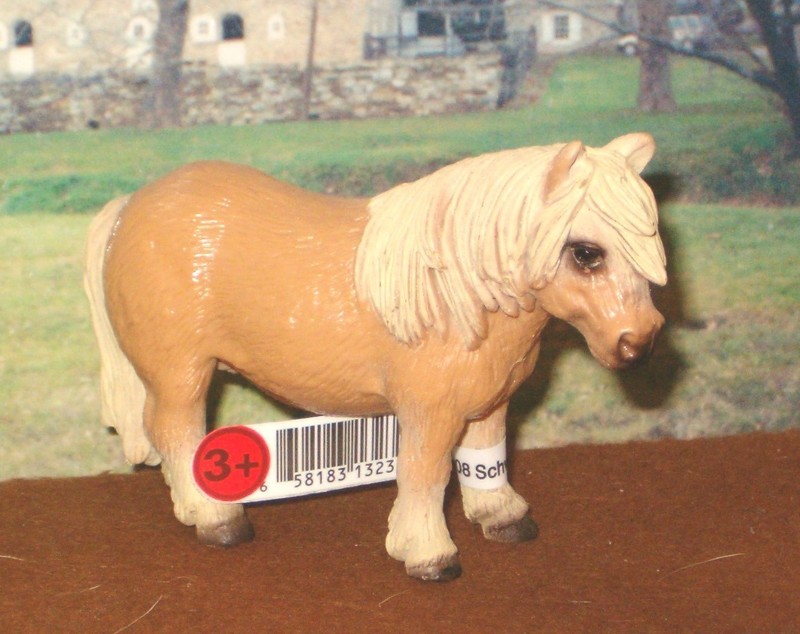 Schleich Shetland Pony Farm Life  1996. Retired2004 Germany Tag & logo HTF