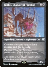 1x Falthis, Shadowcat Familiar *FOIL ETCHED* - NM - See Pic for Set - mtg