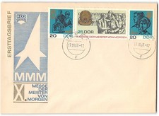 German Democratic Republic #963-965a FDC, 1967