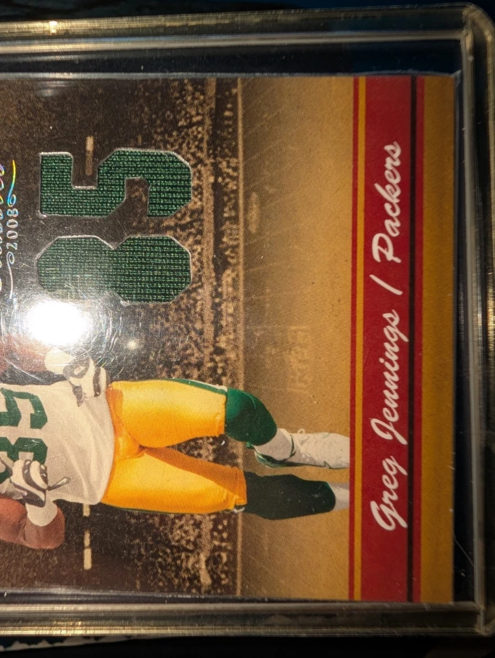 Camiseta Donruss Classics Monday Night Heroes 2008 #17 Greg Jennings 48/85 Foto 3 de 4