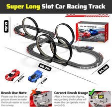 Slot Car Race Track Set Electric Powered Race Track Dual Racing Car Track Set