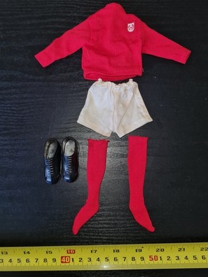 VINTAGE ACTION MAN, SPIELZEUG, ENGLAND FOOTBALL SET, SELTENES NYLON 60er Jahre 
