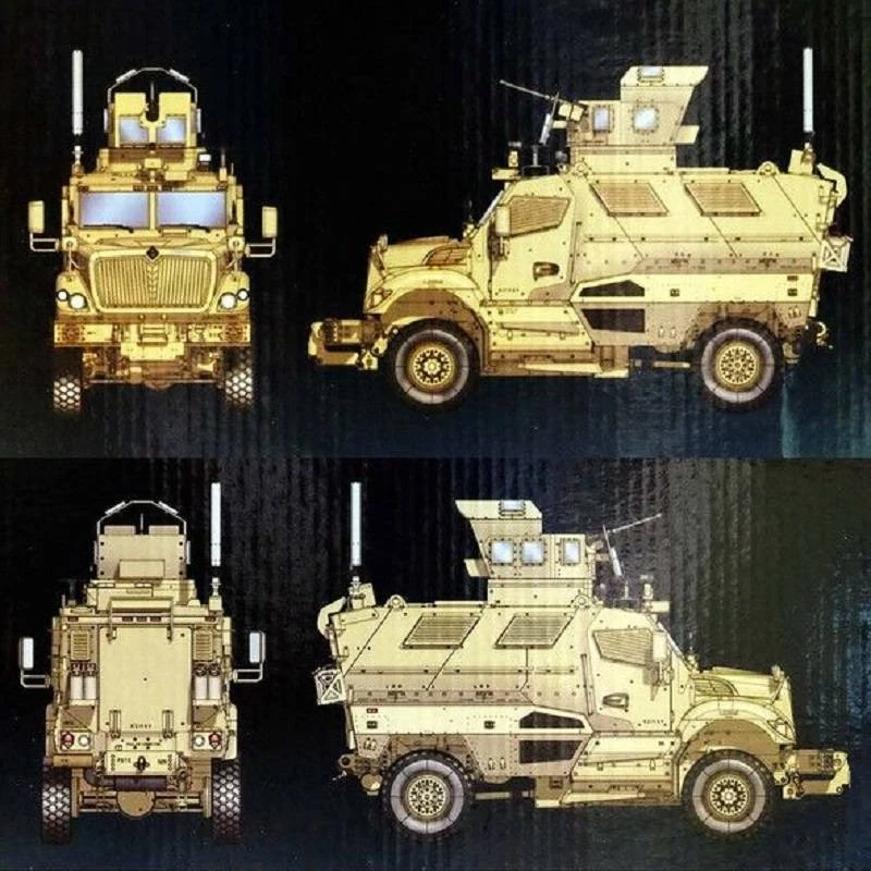 Modellino Schermato US Maxxpro Mrap TRUMPETER 00931 1:16 - Immagine 2 di 3