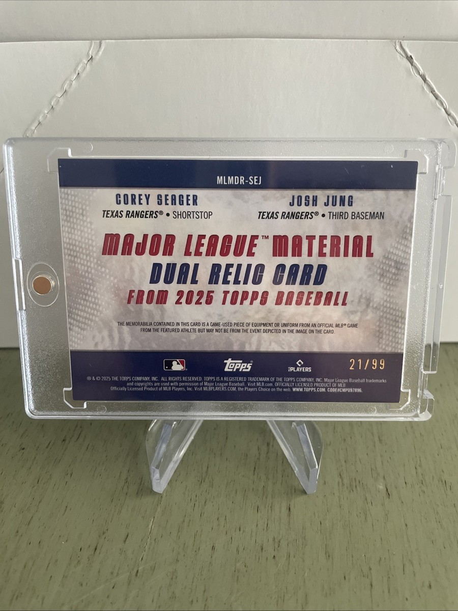 valuableページ 2025 Topps Series 1 - Major League Material Dual Corey