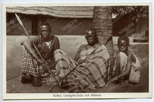 AK - DOA Sultan Usangire-Zulu mit S&ouml;hnen, Benediktiner Mission Ostafrika #1387