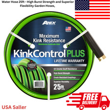 Kink Control Plus Water Hose 25ft - High Burst Strength and Superior Flexibility