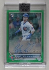 2022 Topps Clearly Authentic Auto Green 60/99 Greg Deichmann #CAA-GD Auto 0w38