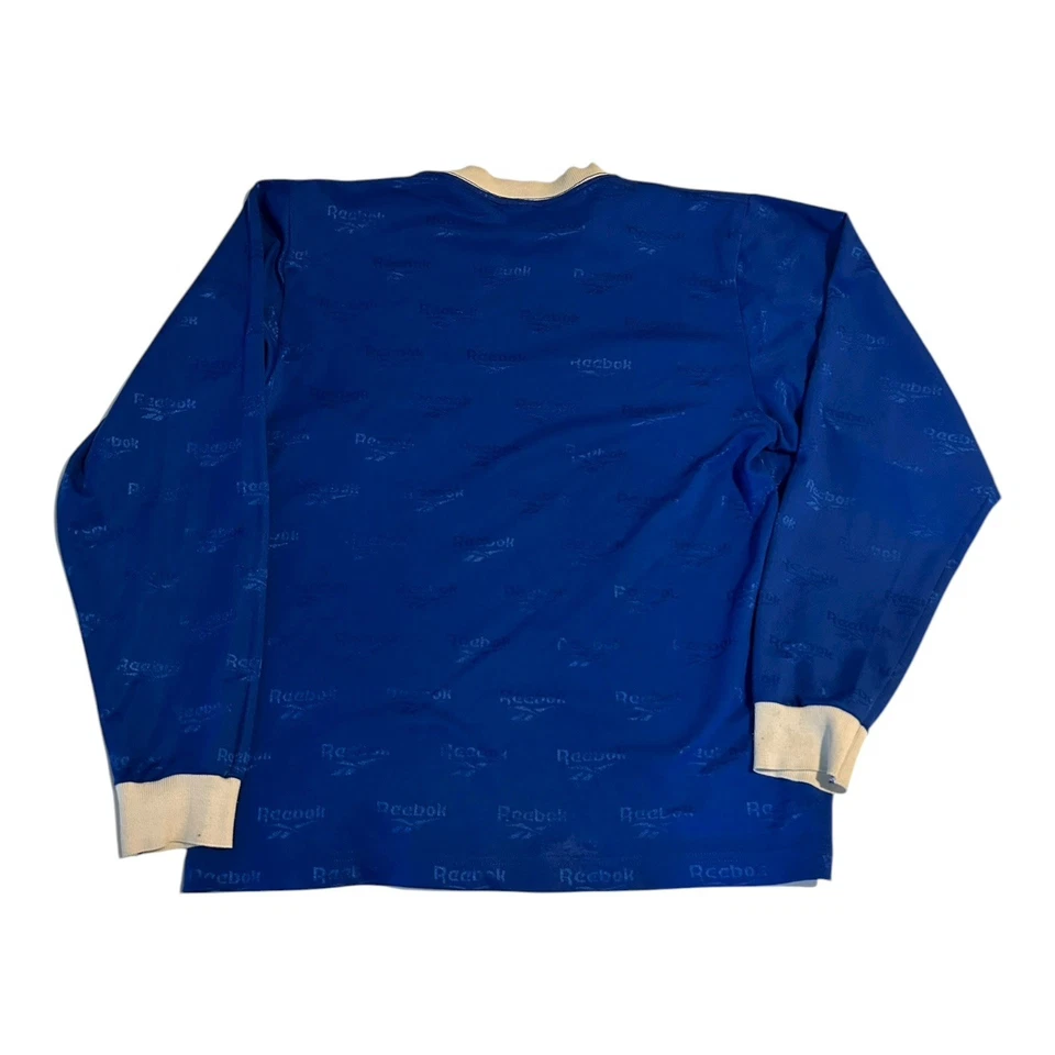 1980s Umbro Jersey blue long sleeved T shirt Football goalkeeper Vintage Mens M - Image 3 of 4