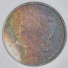 1880-S $1 Morgan Silver Dollar NGC MS64 - Beautiful Crescent Toning