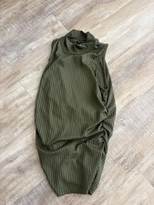 Veronica Beard Olive Green Top Mock. Neck Size S