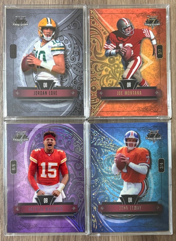 2026 Wild Card ‘7 Card Stud’ - Mahomes, Love, Elway & Manning - #d /7 or Less
