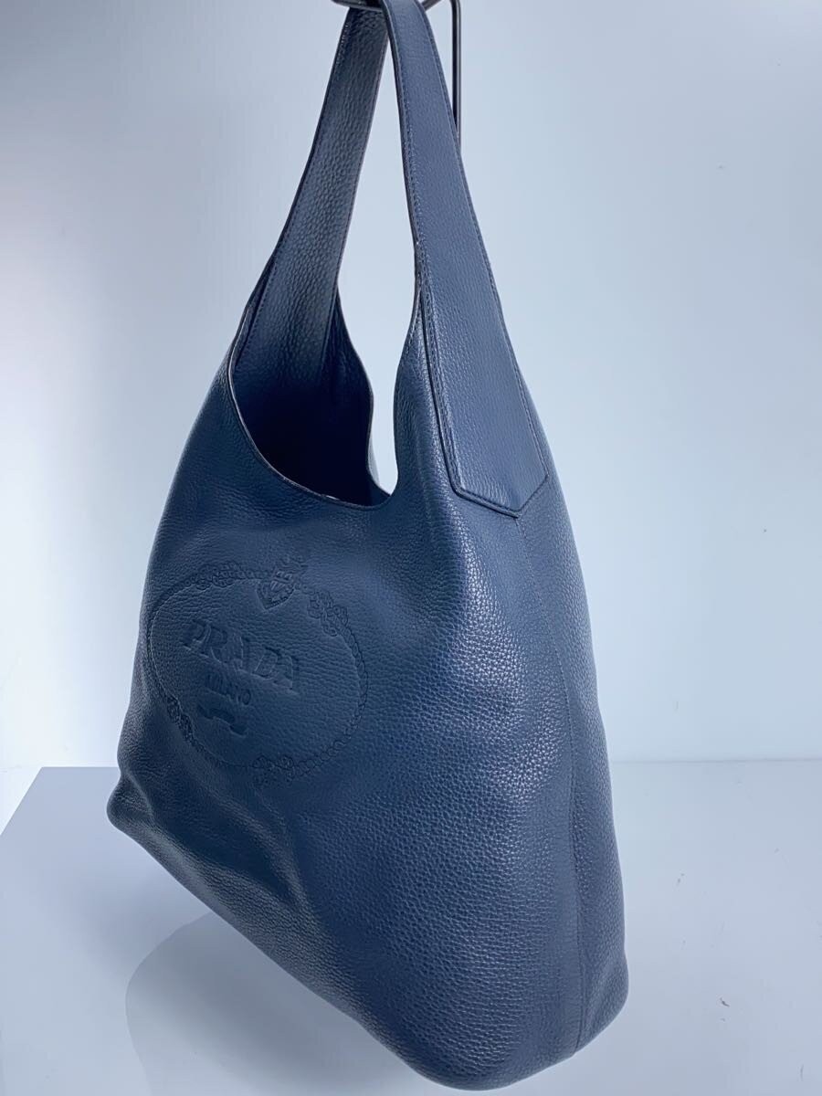 PRADA Handbag Leather NVY 260211-1 thumbnail 2