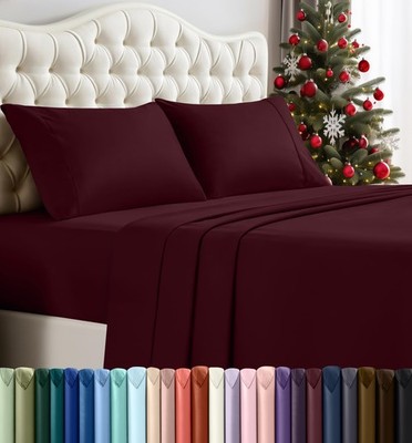 Utopia Bedding Queen Sheet Set   4 Piece Bed Sheets for Queen Size Bed, Soft ...