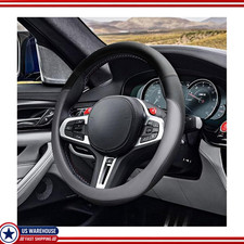 15 Microfiber Leather Steering Wheel Cover Greycolor Gray