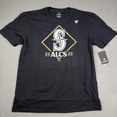 Seattle Mariners Shirt Mens XL Black MLB Baseball Fanatics ALCS 2025 NEW