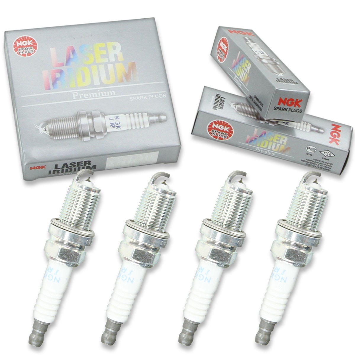 4 pc NGK Laser Iridium Spark Plugs for 2013-2020 Chevrolet Trax 1.4L L4 kv