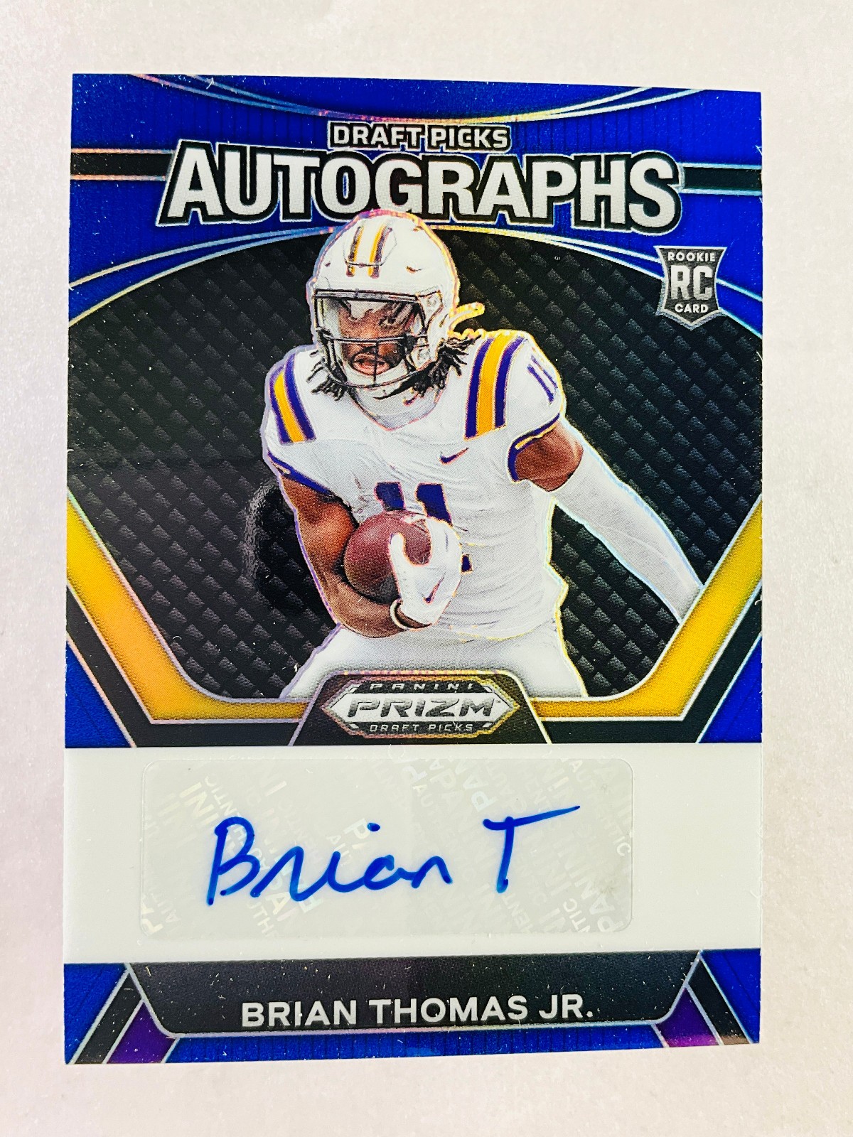 2024 Panini Prizm Draft Picks Blue /149 Brian Thomas Jr #DPA-BTJ Rookie Auto RC