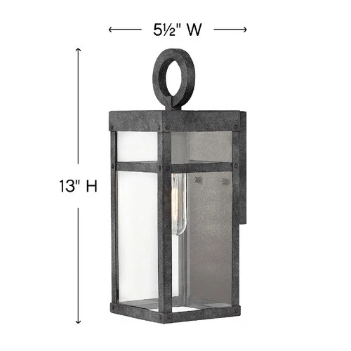 Hinkley Lighting 2806-LL Porter 13" Tall Lisa McDennon Outdoor - Black / - Picture 8 of 8