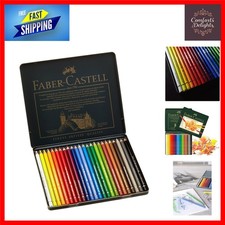 Faber-Castell Polychromos Color Pencil Set - Tin of 24, Eco-Friendly Excellence