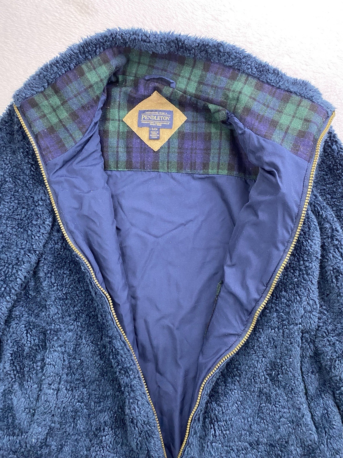Pendleton Jacket Womens Size Small Blue Sherpa Fl… - image 7