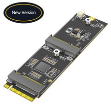 M.2 Key-M NVMe to Dual M.2 Adapter Card Supports 2230 Key-E/Key-M Devices