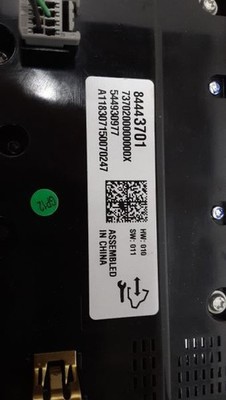 Temperature Control Front Without Ventilated Seats Fits 16-20 ENVISION 3515586