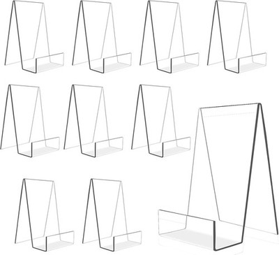 6/8/10x Acrylic Display Stand Book, Plate, Phone, Tablet Retail Cookbook Holder